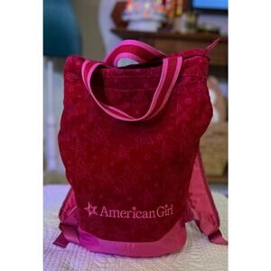 American girl carrying bag